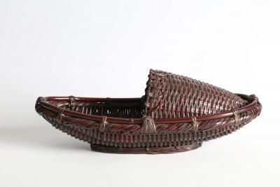 Waichisai III Wada Painting Expedition by Boat Flower Basket 1930s