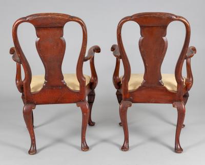 Waldorf Astoria George I Style Chinoiserie Armchairs A Pair