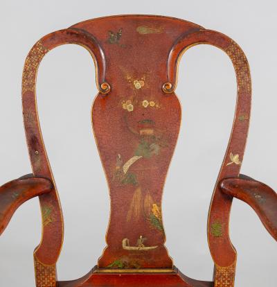 Waldorf Astoria George I Style Chinoiserie Armchairs A Pair