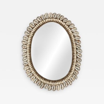 Walker Zabriskie Nikki Papua Oval Shell Mirror