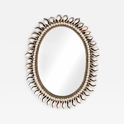 Walker Zabriskie Nikki Shell Mirror White