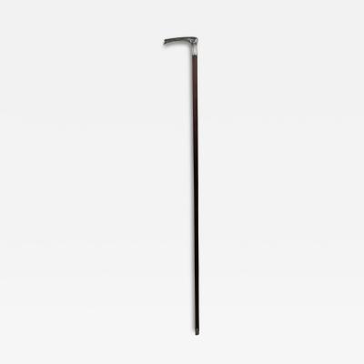 Walking Cane With A Silver Handle In The Art Nouveau Style Russia