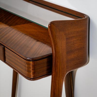 Wall Console with Glass Shelf Italy Mid 20th Century
