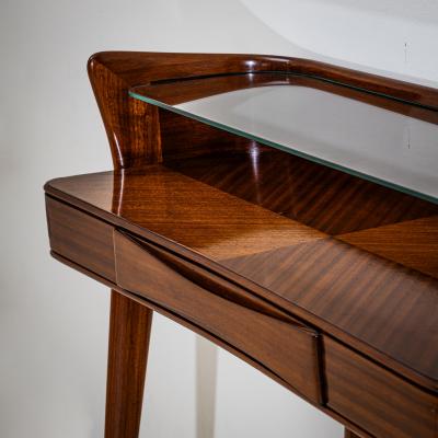 Wall Console with Glass Shelf Italy Mid 20th Century