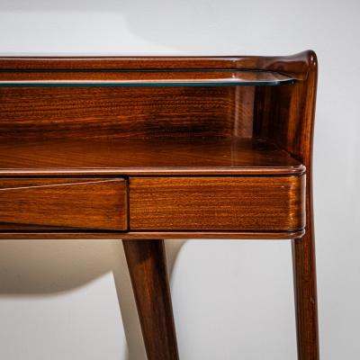 Wall Console with Glass Shelf Italy Mid 20th Century
