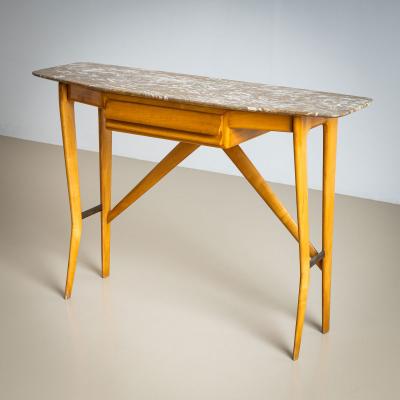 Wall Console with Marble Top Italy 1950s