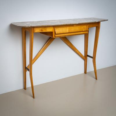 Wall Console with Marble Top Italy 1950s