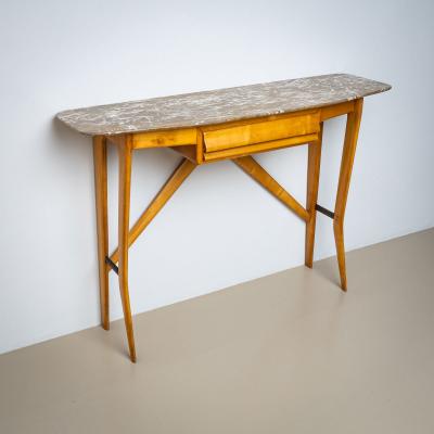 Wall Console with Marble Top Italy 1950s