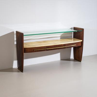 Wall Console with Parchment Italy 1960s