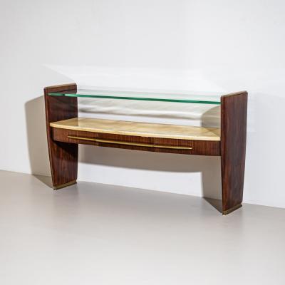 Wall Console with Parchment Italy 1960s