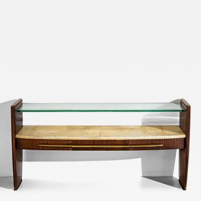 Wall Console with Parchment Italy 1960s