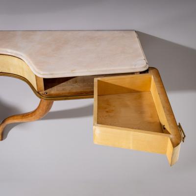 Wall Console with Parchment Italy Mid 20th Century