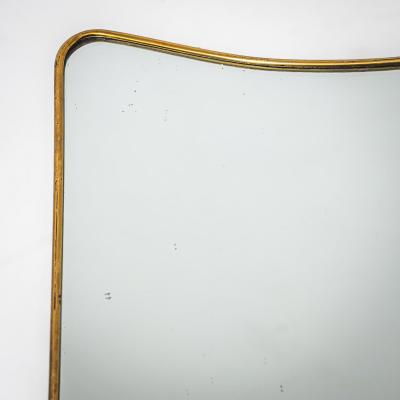 Wall Mirror in the Style of Gio Ponti Italy 1950s