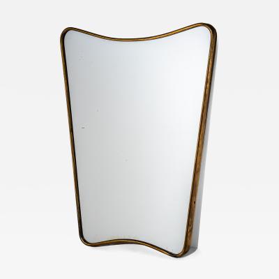 Wall Mirror in the Style of Gio Ponti Italy 1950s