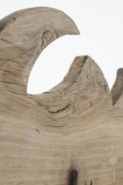 Wall Mounted Wood and Iron Game Hook