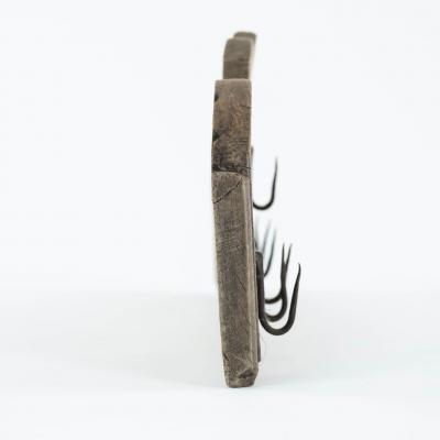 Wall Mounted Wood and Iron Game Hook