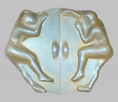 Wall mounted fibre glass Bar attributed to Alain Jacquet 