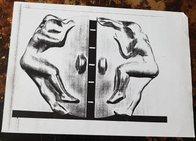 Wall mounted fibre glass Bar attributed to Alain Jacquet 