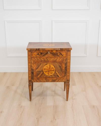 Walnut Bedside Table nightstand Louis XVI Style xix Century