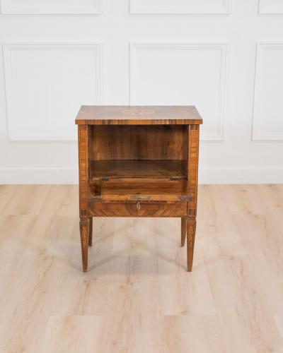 Walnut Bedside Table nightstand Louis XVI Style xix Century
