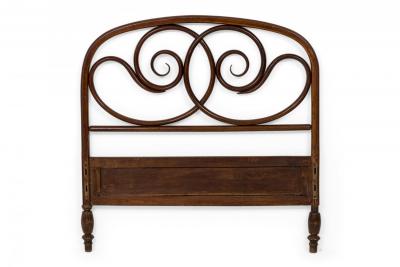 Walnut Bentwood Twin Bed