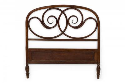 Walnut Bentwood Twin Bed