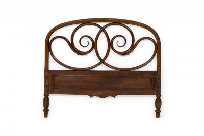 Walnut Bentwood Twin Bed