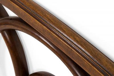 Walnut Bentwood Twin Bed