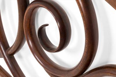 Walnut Bentwood Twin Bed