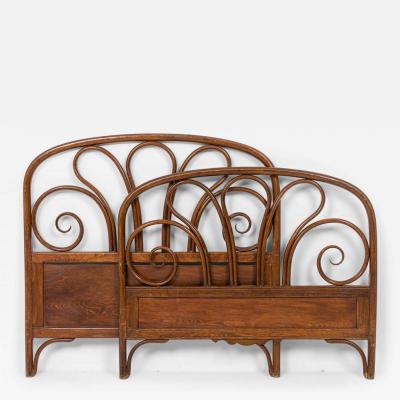 Walnut Bentwood Twin Size Bed