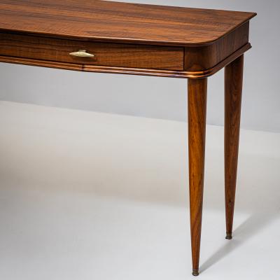 Walnut Console Table Italy Mid 20th Century