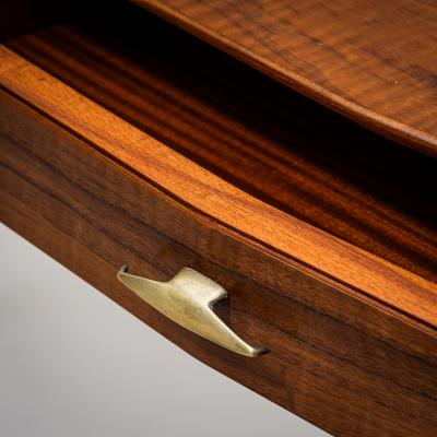 Walnut Console Table Italy Mid 20th Century