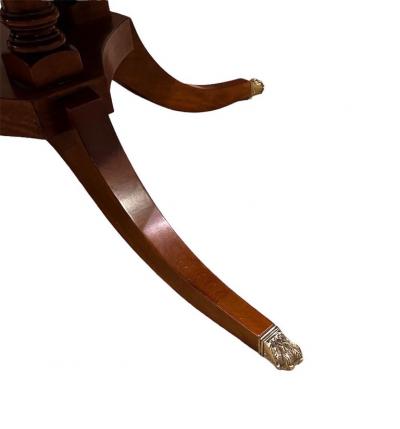 Walnut Cross Banded Extension Dining Table with 1 leaf