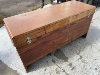 Walnut Lane Altavista Waterfall Front Art Deco Blanket Chest