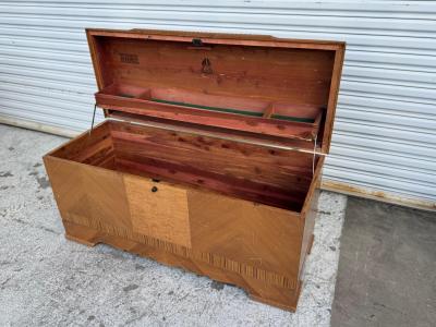 Walnut Lane Altavista Waterfall Front Art Deco Blanket Chest