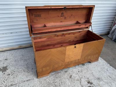 Walnut Lane Altavista Waterfall Front Art Deco Blanket Chest