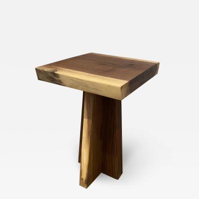 Walnut Live Edge Wood Side Table