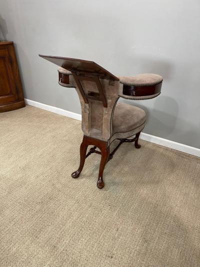 Walnut Mahogany Cockfighting Chair