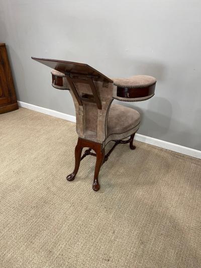 Walnut Mahogany Cockfighting Chair