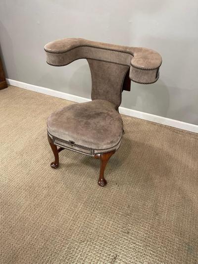 Walnut Mahogany Cockfighting Chair