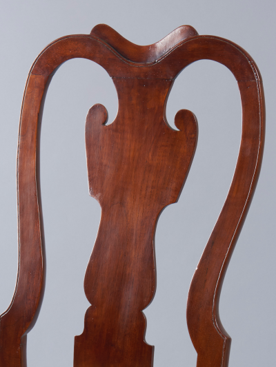 Walnut Queen Anne Balloon Seat Side Chair