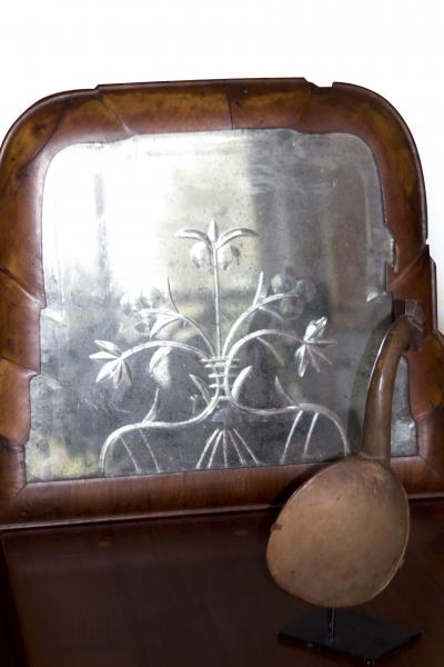 Walnut Queen Anne Mirror