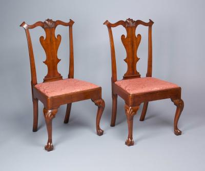 Walnut Queen Anne Side Chairs