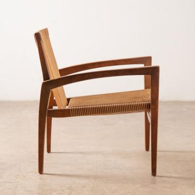Walnut Sculptural String Chair Crafted in the Irving Sabo Studio for JGFurniture