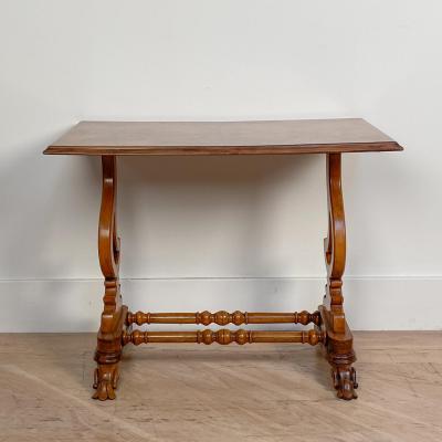 Walnut Writing Table Italy Circa Early 20th Century
