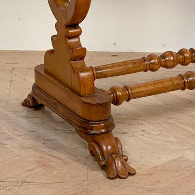 Walnut Writing Table Italy Circa Early 20th Century