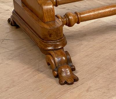 Walnut Writing Table Italy Circa Early 20th Century