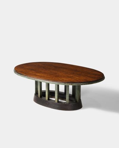 Walnut and Painted Wood Coffee Table