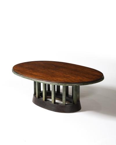 Walnut and Painted Wood Coffee Table