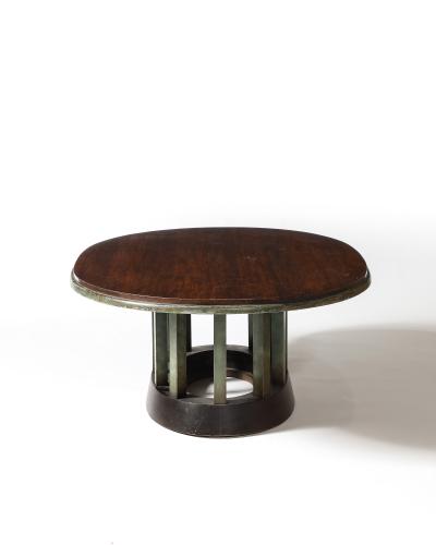 Walnut and Painted Wood Coffee Table